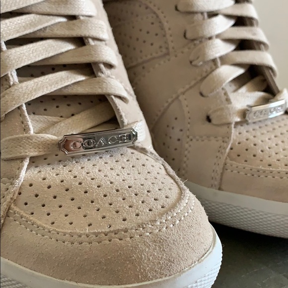 Coach Suede Wedges - Picture 2 of 5